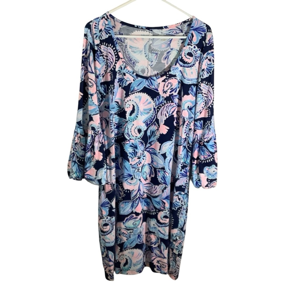 Lilly Pulitzer Carlile Dress High Tide Holy Flockamole